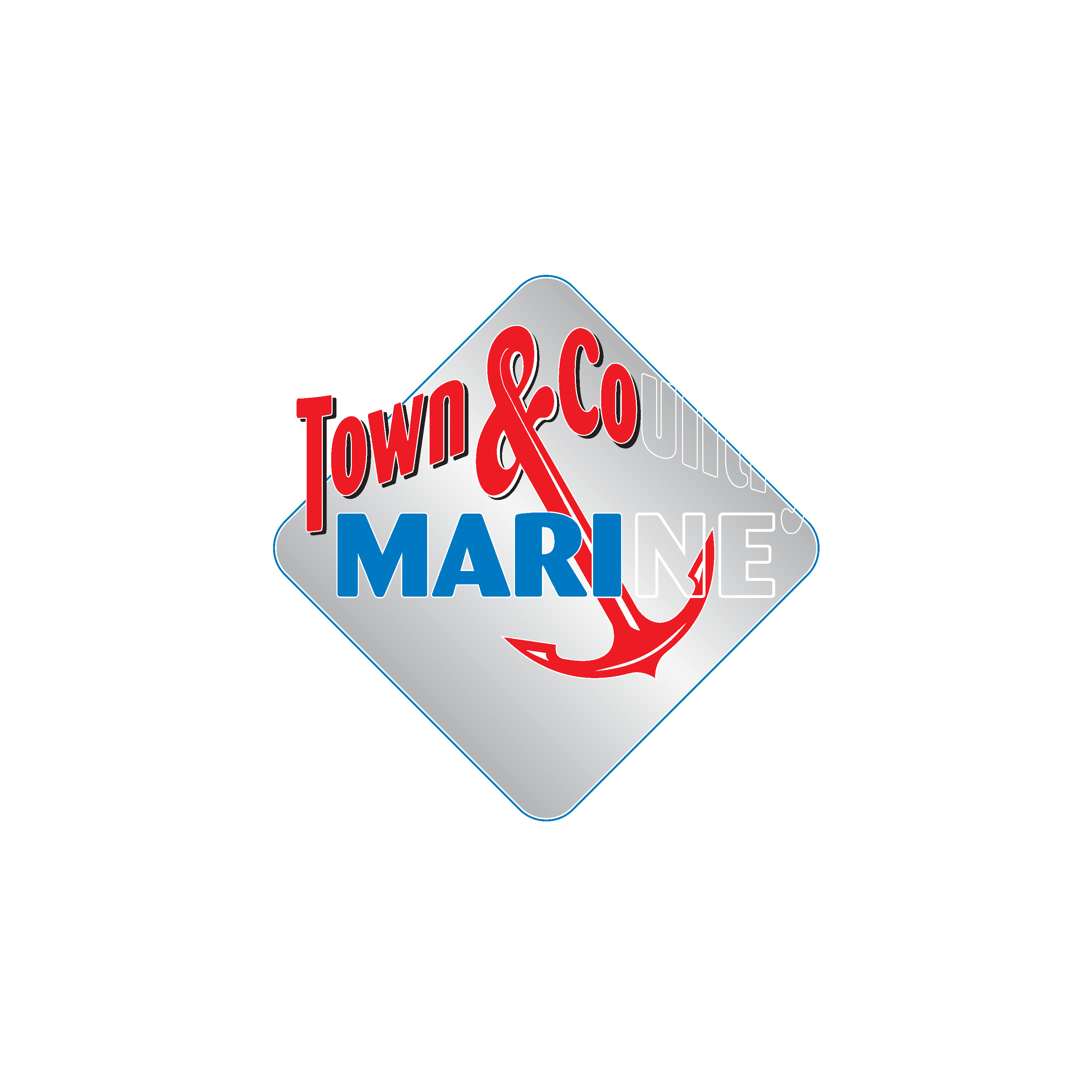 Town & Country Marine Logo Vector Logo